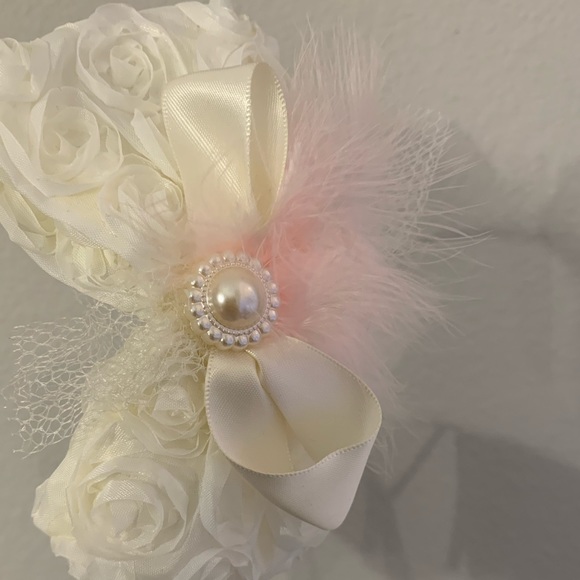 SALE! Pink Lace Petti-Romper & Headband - Picture 10 of 10